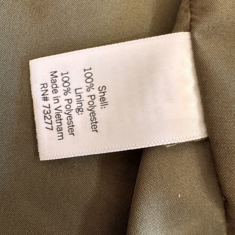 Lauren Conrad Olive Green Velvet Moto Biker Jacket Fall Holiday Outerwear Small - Picture 4 of 6